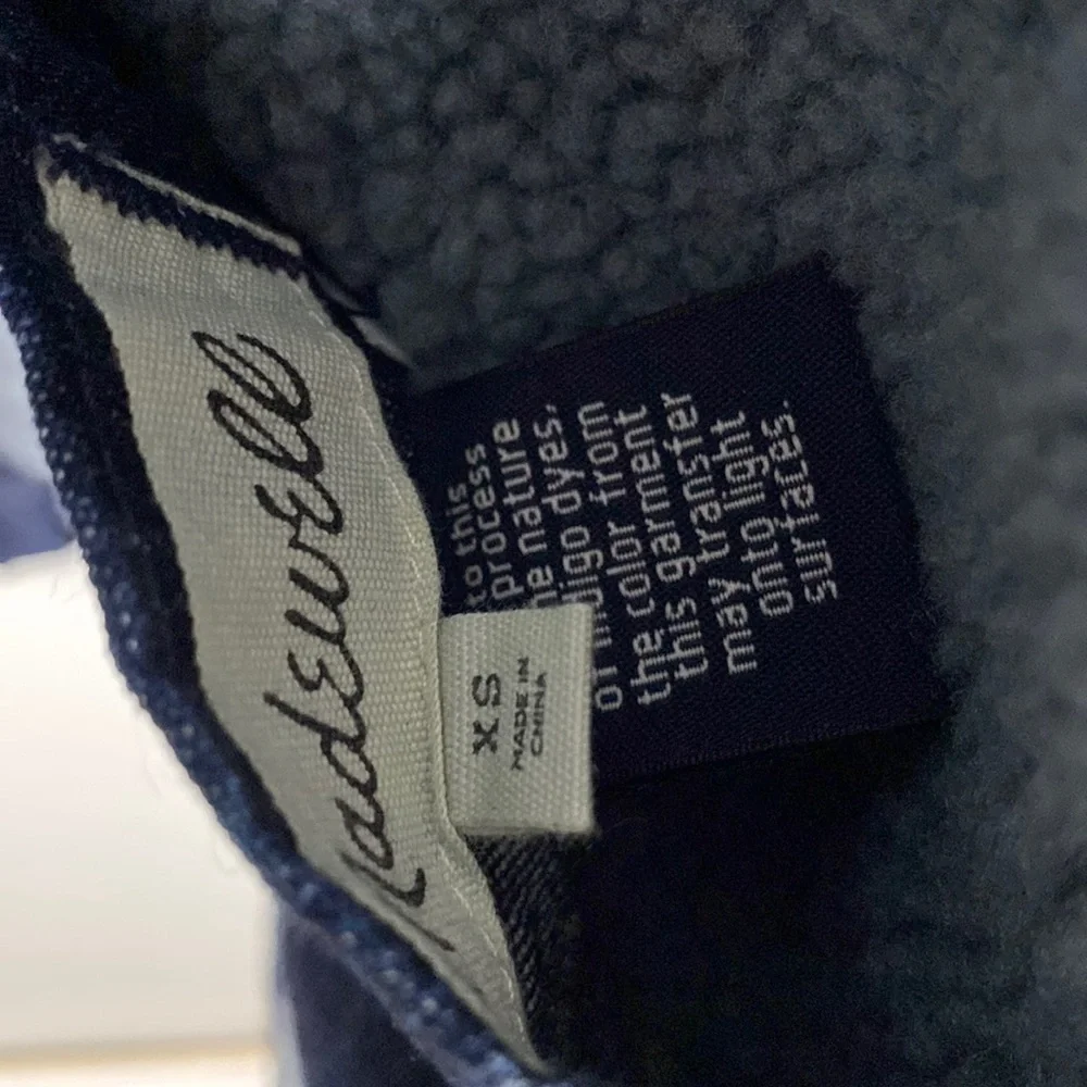 Madewell Reversible Denim Coat Jacket